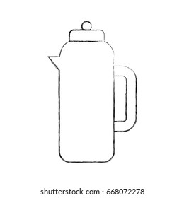 coffee teapot isolated icon