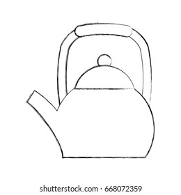 coffee teapot isolated icon