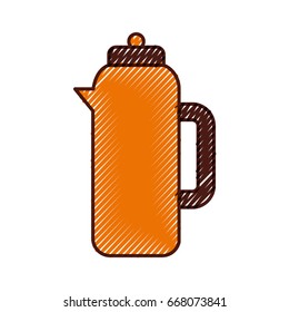 coffee teapot isolated icon