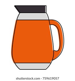 coffee teapot isolated icon