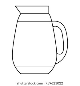 coffee teapot isolated icon