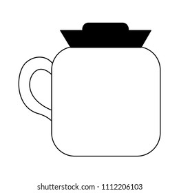 coffee teapot isometric icon