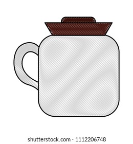 coffee teapot isometric icon