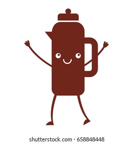 coffee teapot kawaii character