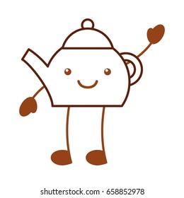 coffee teapot kawaii character