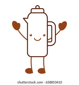 coffee teapot kawaii character