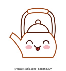 coffee teapot kawaii character