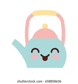 coffee teapot kawaii character