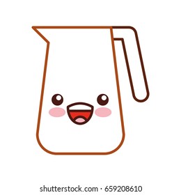 coffee teapot kawaii character