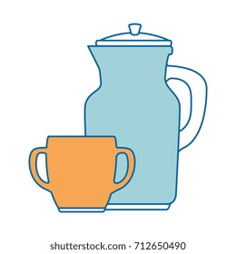 coffee teapot kitchen with cup