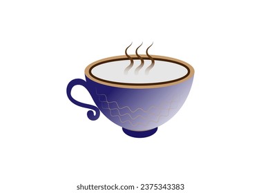 coffee or tee cup icon,  web symbol - editable stroke vector illustration