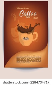 Coffee template for printing  or editing