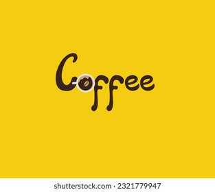 coffee text logo design coffee logo 