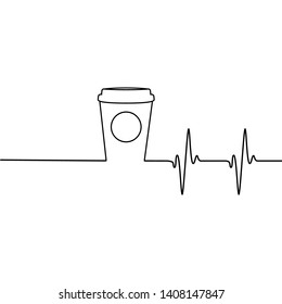 coffee that wakes you up original logo vector