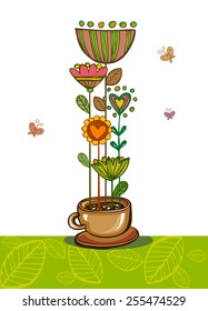 Coffee theme Background. 