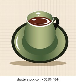 coffee theme elements vector,eps
