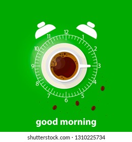 Coffee theme illustration. For decoration, print or advertising. 