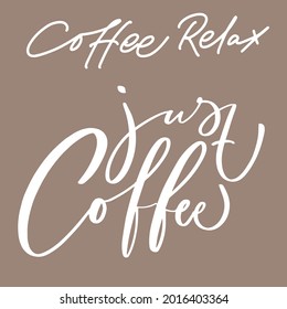 Coffee theme for poster or sticker