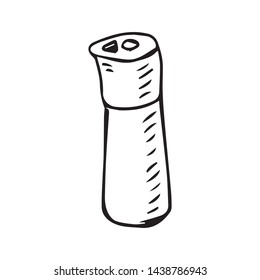 coffee thermos doodle vector sketch