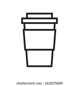 Coffee Thin Line Icon, Beverage Design Theme