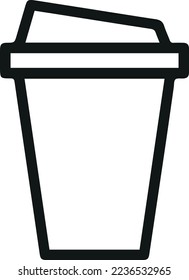 Coffee thin line icon. Symbol in trendy outline style. Premium design for web and apps. Perfect for UI.