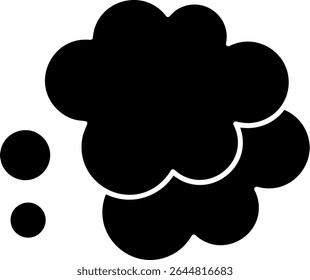 Coffee Thinking Glyph Vector Icon Design