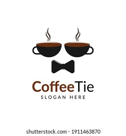 Coffee tie logo concept design inspiration