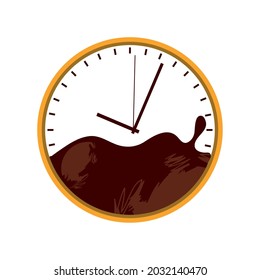 coffee time and break icon isolated