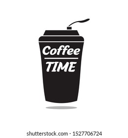 Coffee time, break isolated on white background EPS Vector
