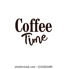 coffee time with creative font design.