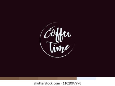 coffee time decorative letters