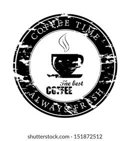 coffee time design over white background vector illustration