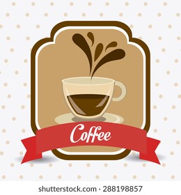 Coffee time design over white background, vector illustration.