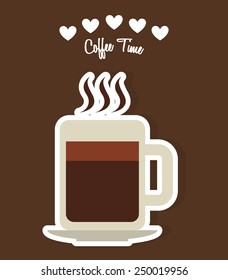 coffee time design, vector illustration eps10 graphic 