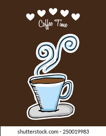 coffee time design, vector illustration eps10 graphic 