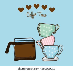 coffee time design, vector illustration eps10 graphic 