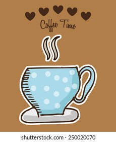 coffee time design, vector illustration eps10 graphic 