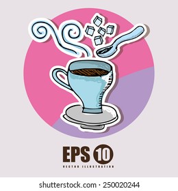 coffee time design, vector illustration eps10 graphic 
