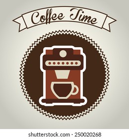 coffee time design, vector illustration eps10 graphic 