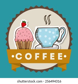 coffee time design, vector illustration eps10 graphic 