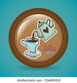 coffee time design, vector illustration eps10 graphic 