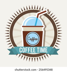 coffee time design, vector illustration eps10 graphic 