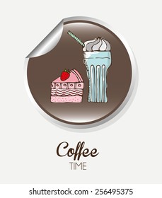 coffee time design, vector illustration eps10 graphic 