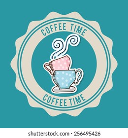 coffee time design, vector illustration eps10 graphic 