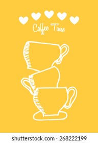 coffee time design, vector illustration eps10 graphic 