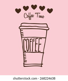 coffee time design, vector illustration eps10 graphic 