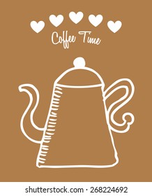 coffee time design, vector illustration eps10 graphic 