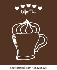 coffee time design, vector illustration eps10 graphic 