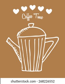 coffee time design, vector illustration eps10 graphic 
