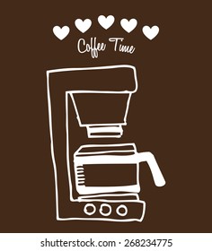 coffee time design, vector illustration eps10 graphic 